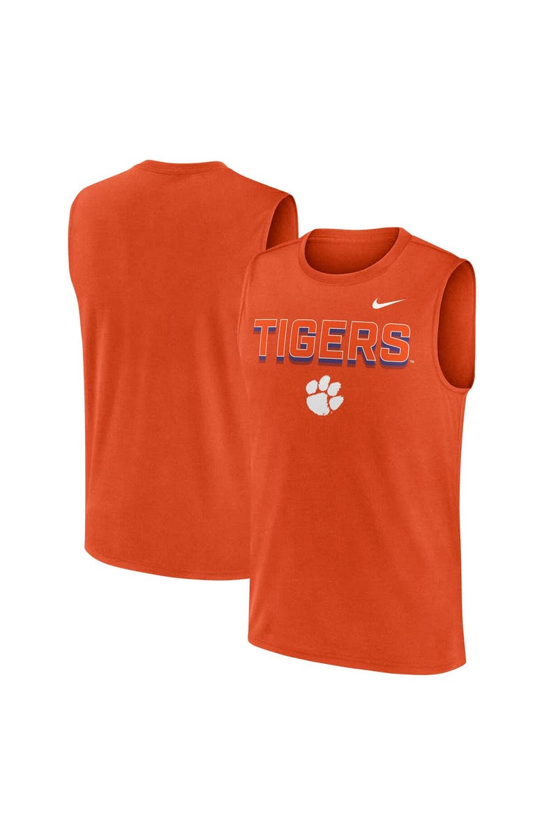 Nike Men's Nike Orange Clemson Tigers Primetime Tricode Legend Performance Tank Top, Main, color, Orange