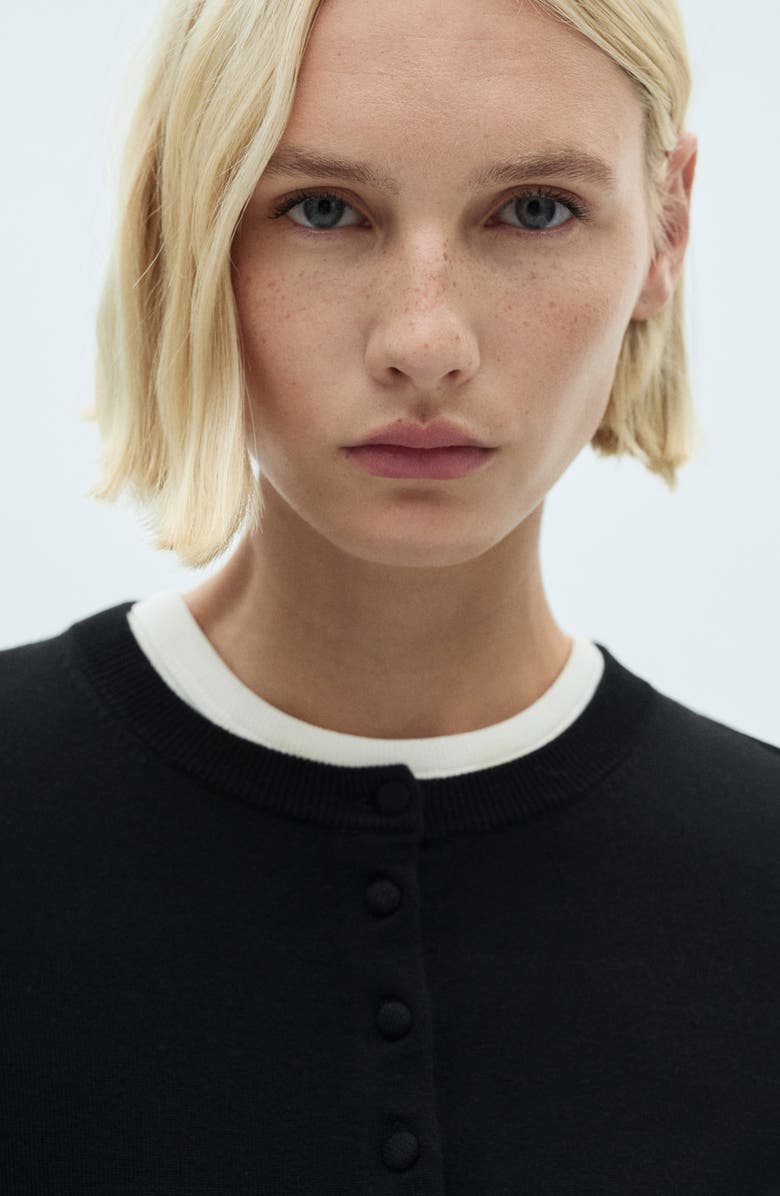 MANGO Crewneck Cardigan, Alternate, color, 