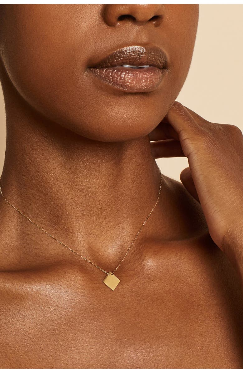 Oradina 14K Yellow Gold Turin Pendant Choker, Alternate, color, Yellow Gold