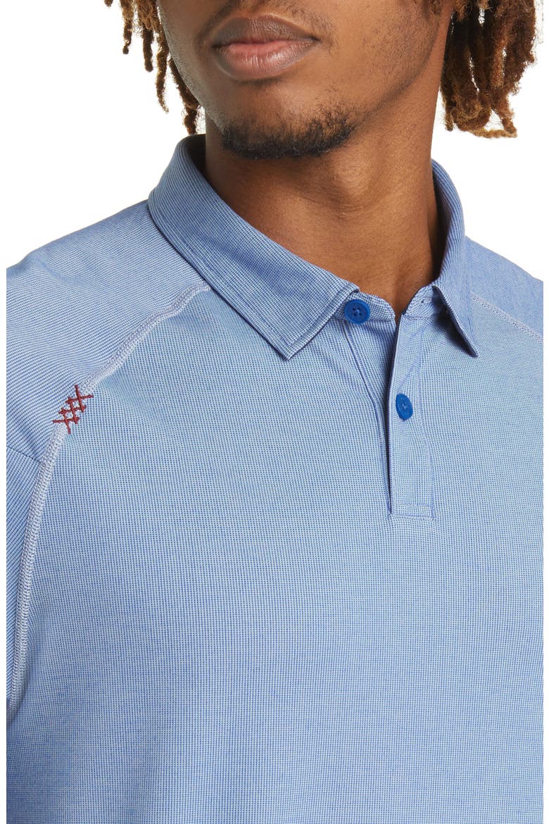Delta Piqué Performance Polo, Alternate, color, SODALITE BLUE/ HERON