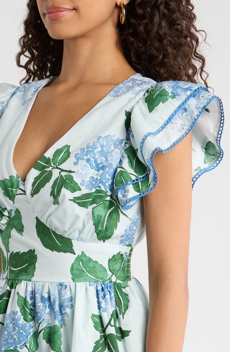SUGARLIPS Mirla Floral Ruffle Minidress, Alternate, color, 