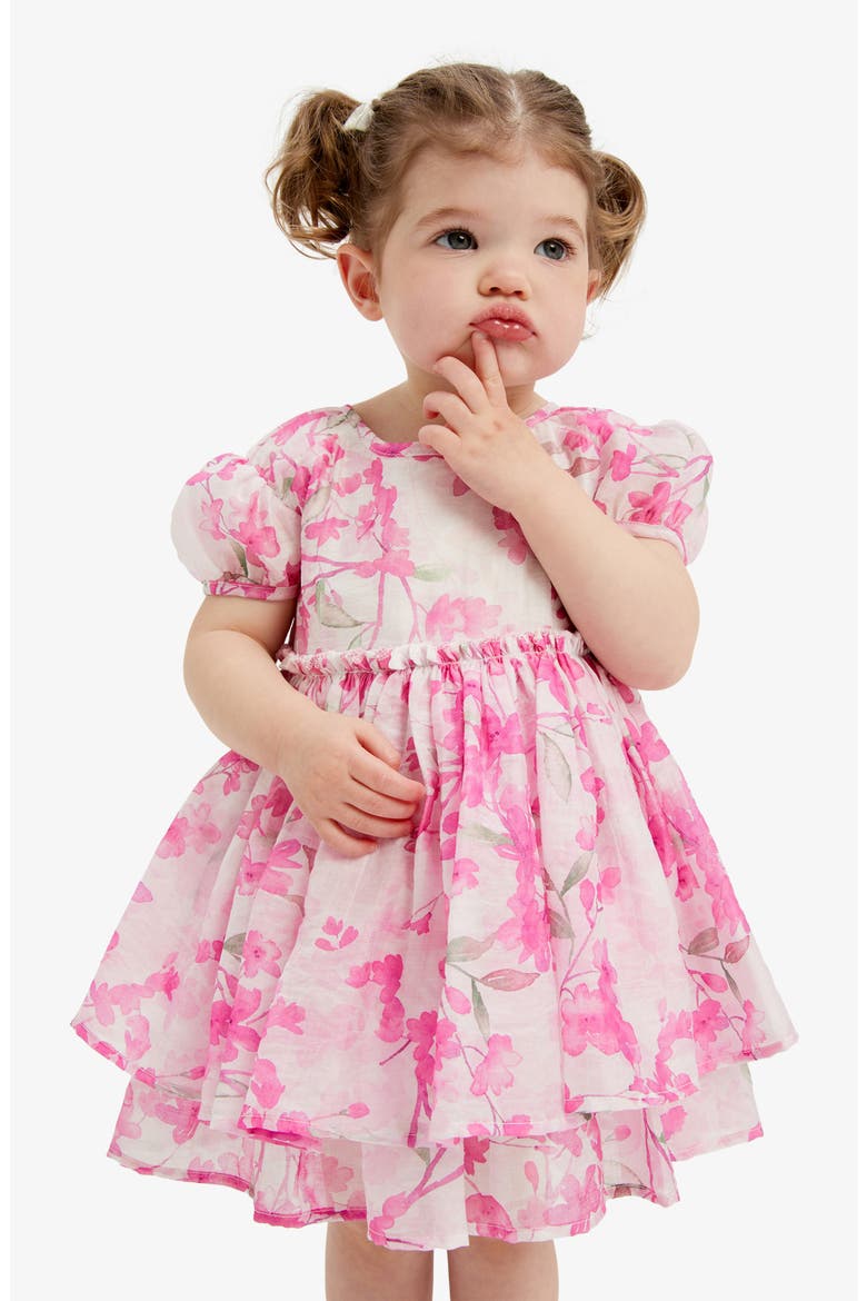 Kids' Lucia Blooms Floral Dress, Alternate, color, PINK BLOOM