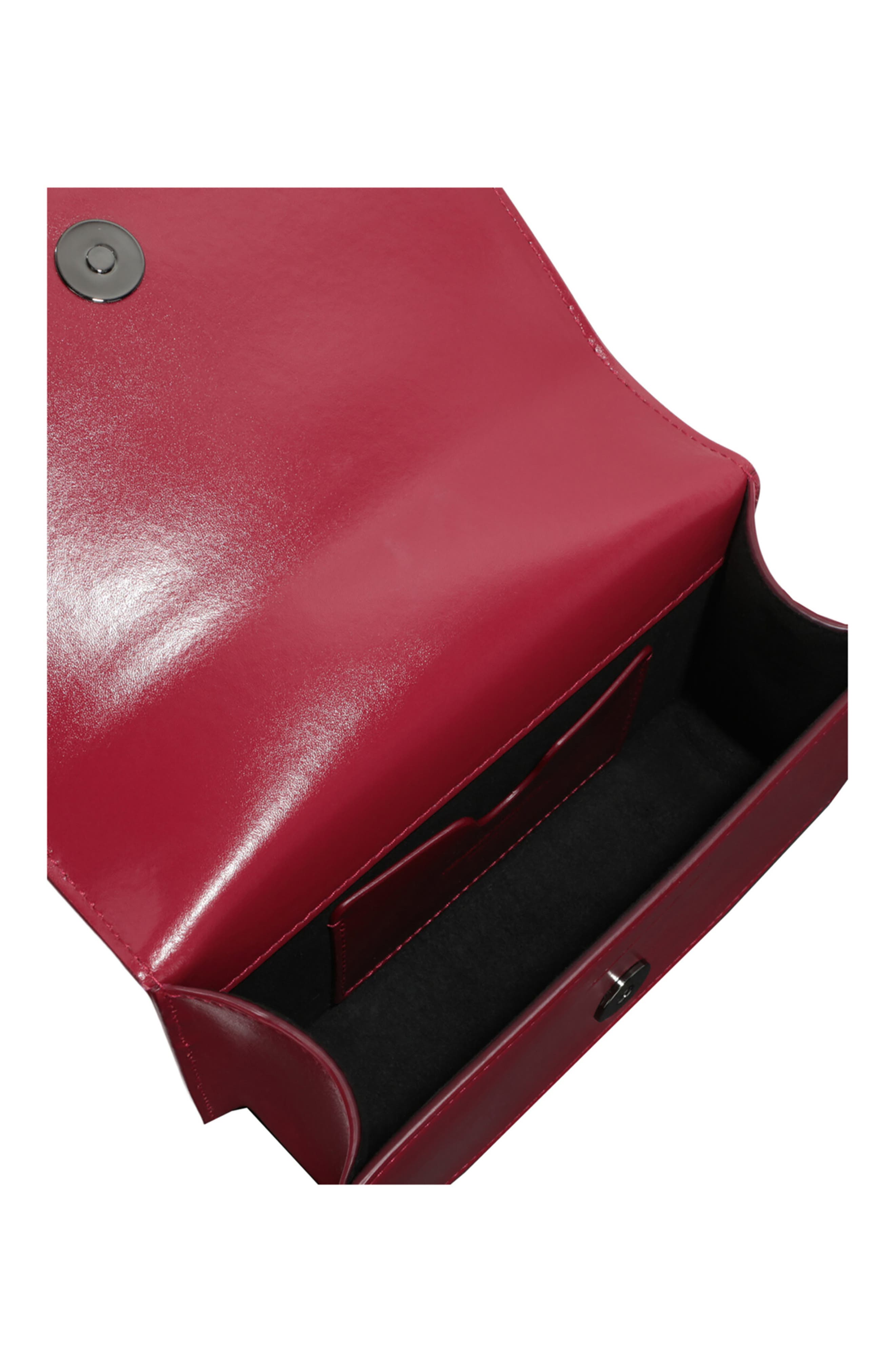 McQueen Mini Jeweled Crossbody Bag, Alternate, color, Red