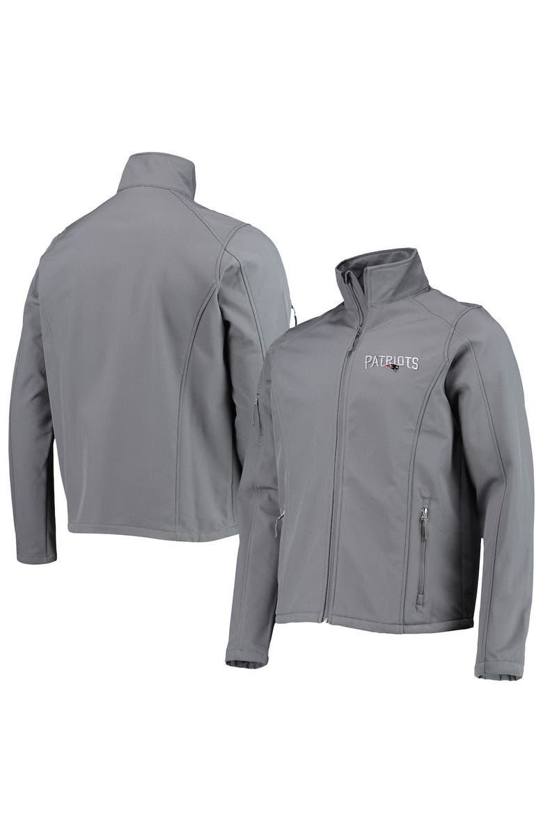 DUNBROOKE Men's Dunbrooke Charcoal New England Patriots Sonoma Softshell Full-Zip Jacket, Alternate, color, 
