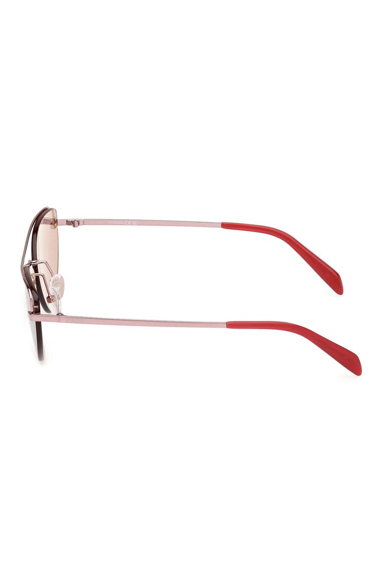 59mm Cat Eye Sunglasses, Alternate, color, SHINY PINK / BORDEAUX MIRROR