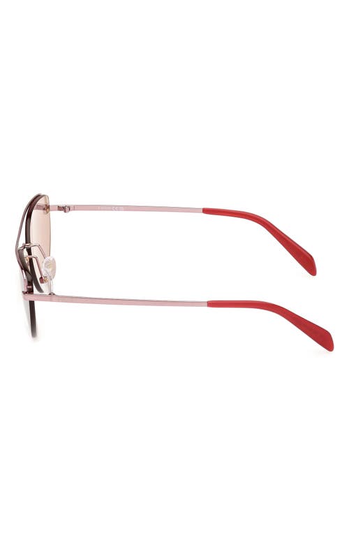 Pucci Geometric Metal & Acetate Rectangle Sunglasses In Multi