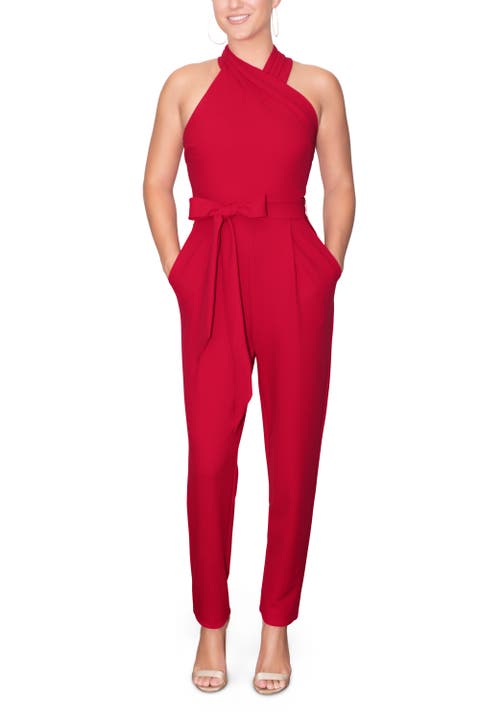 Harland Crossover Halter Jumpsuit