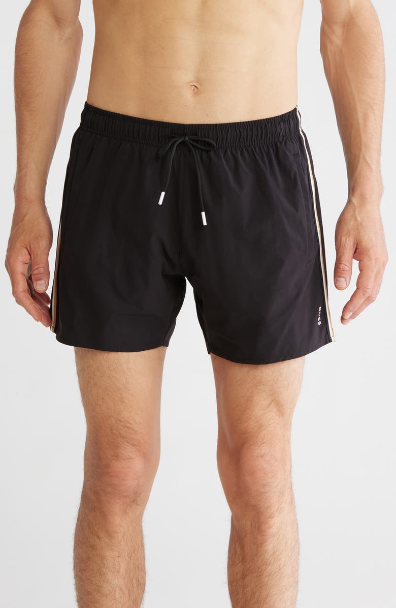 BOSS Iconic Swim Trunks, Main, color,