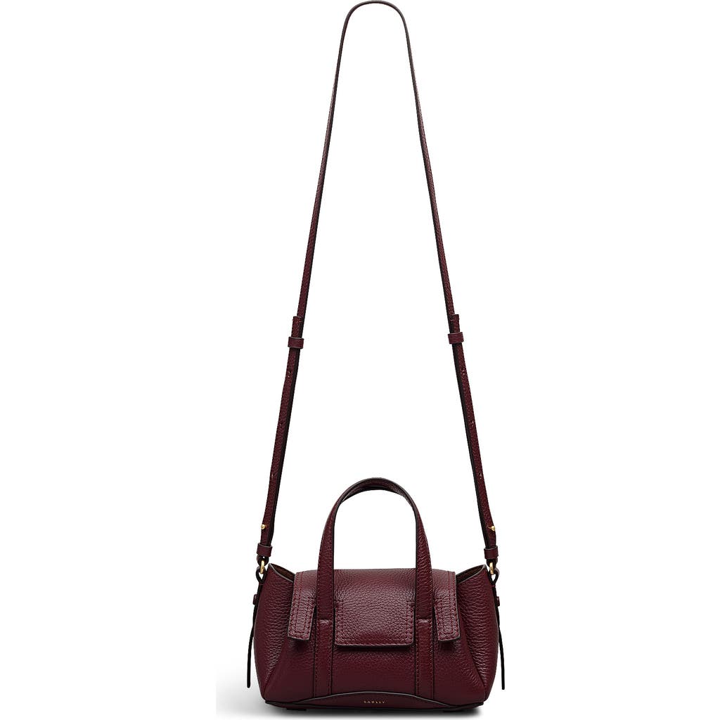 Radley The Chancery Small Flapover Satchel Bag In Burgundy