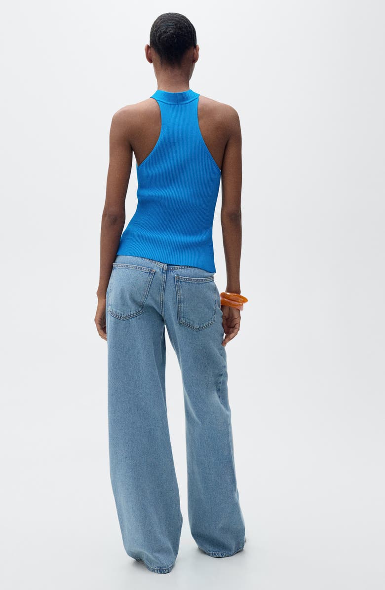 MANGO Knot Ribbed Top, Alternate, color,