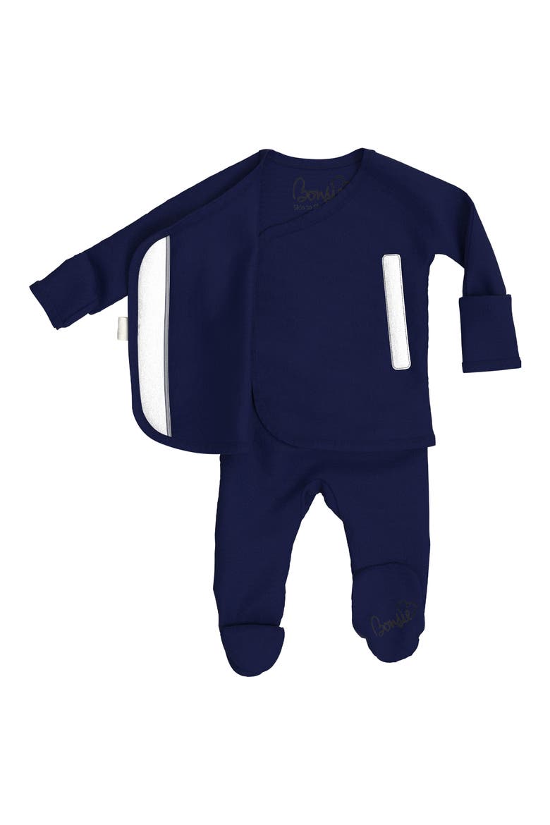 Skin to Skin Girl or Boy Footie, Alternate, color, MIDNIGHT