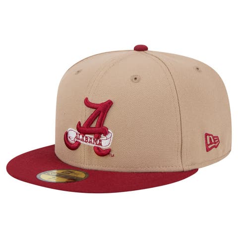 Men's New Era  Khaki Alabama Crimson Tide Two-Tone 59FIFTY Fitted Hat