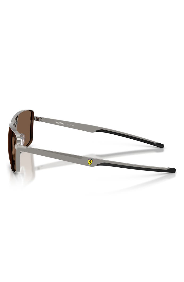 Scuderia Ferrari 60mm Rectangular Sunglasses, Alternate, color, 