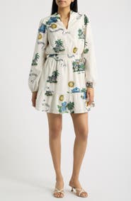 Lilly Pulitzer® Axton Eyelet Long Sleeve Minidress