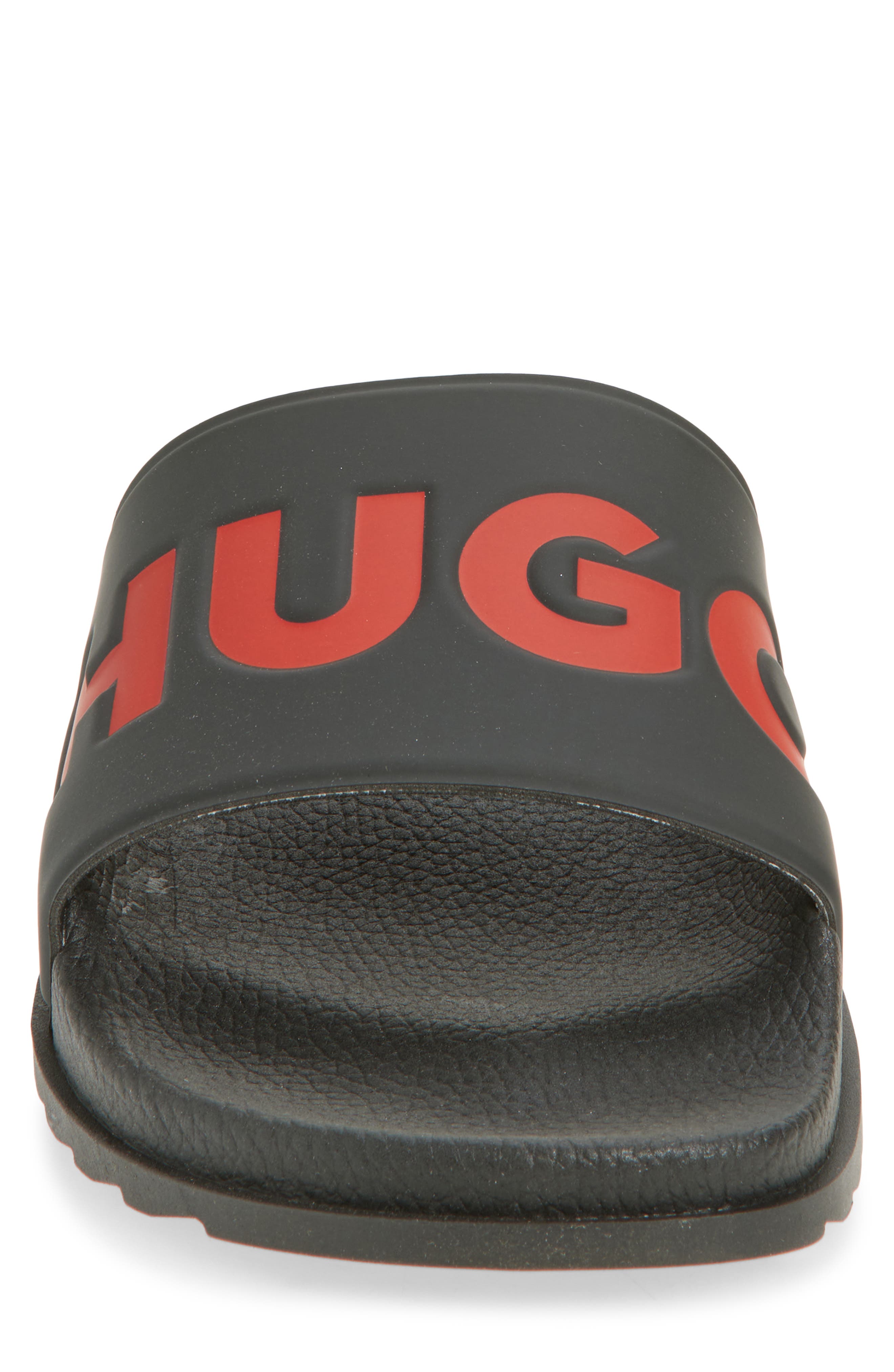 BOSS Logo Slide Sandal, Alternate, color, Black