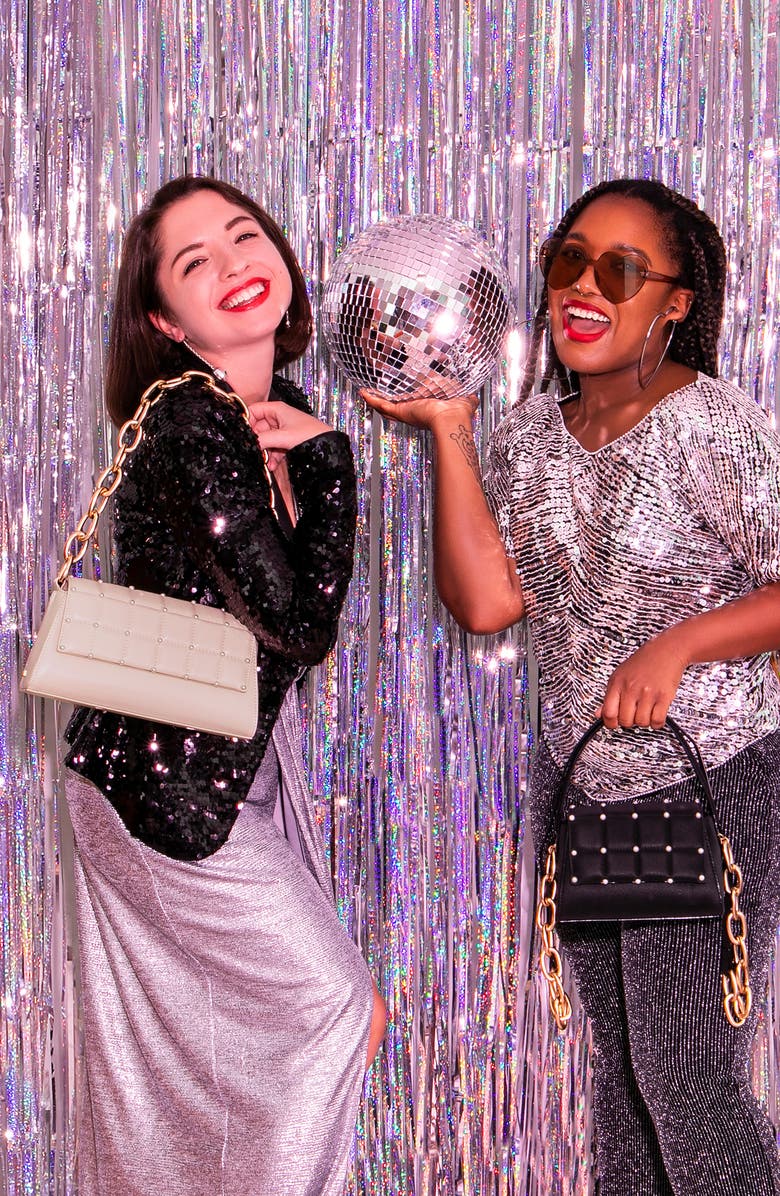 HOUSE OF WANT H.O.W. We Are Chic Vegan Leather Top Handle Bag, Alternate, color,