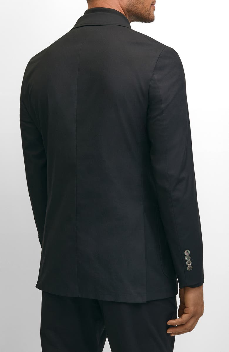 Brooks Brothers Performance Series Stretch Cotton Blend Blazer Jacket, Alternate, color, Caviar