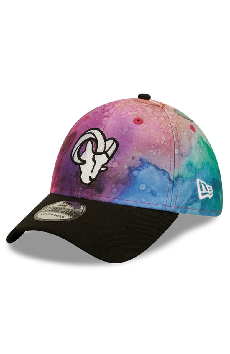 New Era Men's New Era Pink/Black Los Angeles Rams 2022 NFL Crucial Catch 39THIRTY Flex Hat, Alternate, color, 