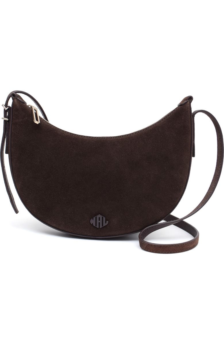 New Amsterdam Leatherworks Silas Leather Crossbody Bag, Main, color, Espresso