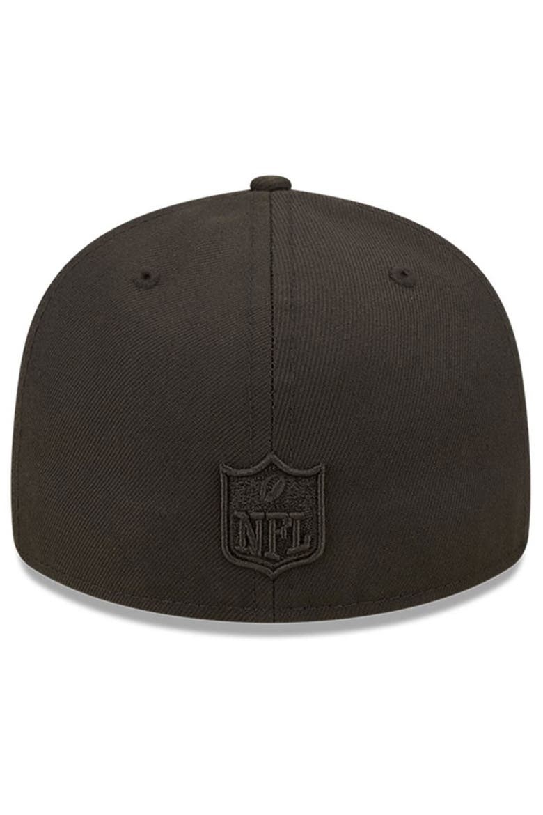 Men's New Era Washington Commanders Black on Black II Low Profile 59FIFTY Fitted Hat, Alternate, color, Black