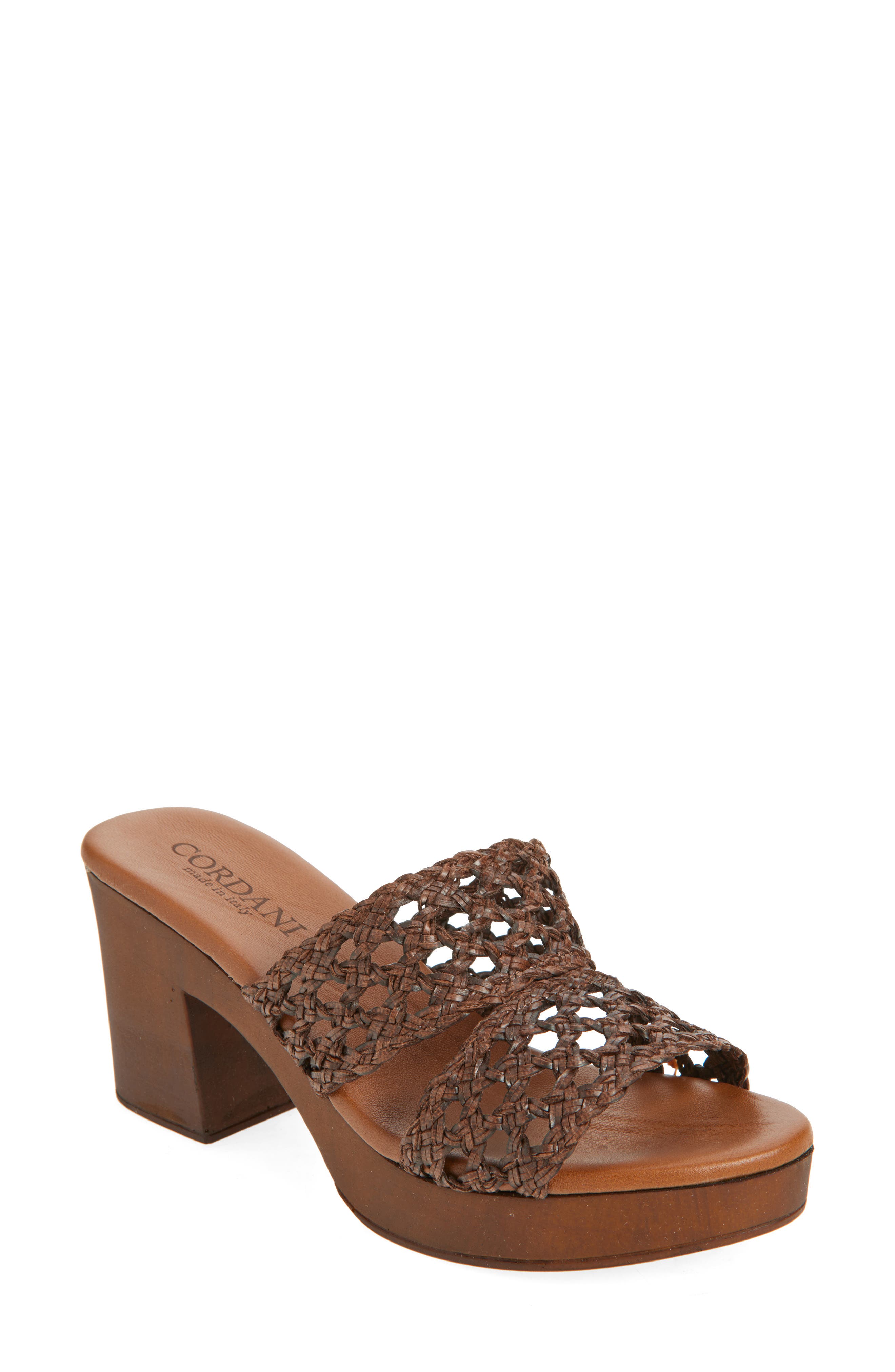 Cordani Wylie Jute Platform Clog, Main, color, Tmoro Raffia
