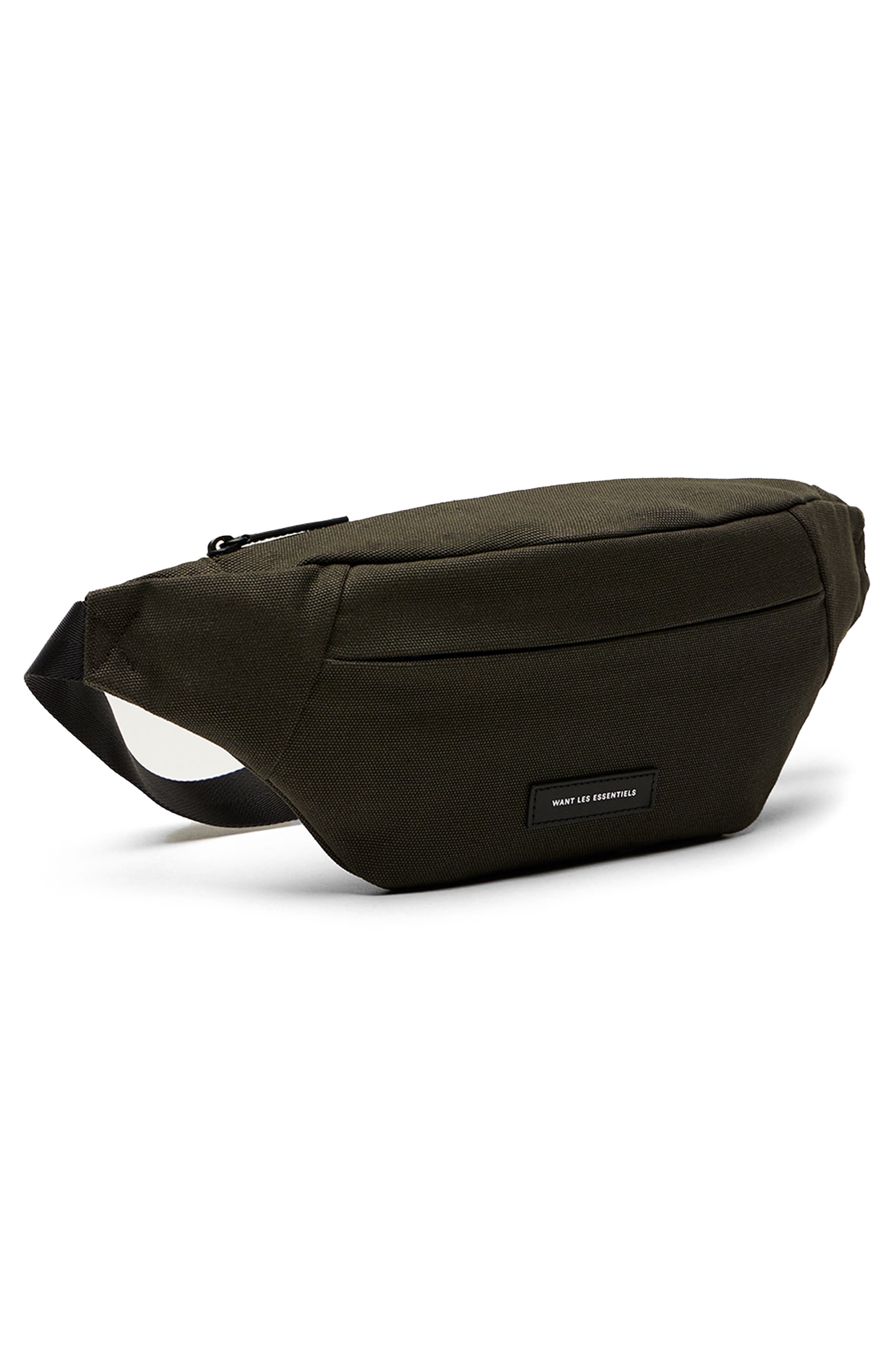 Atlin Organic Cotton Canvas Belt Bag, Alternate, color, GREEN