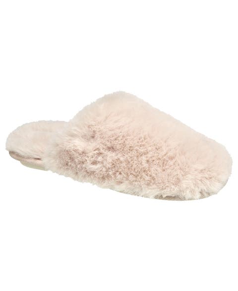 Faux Fur Closed Scuff Slipper