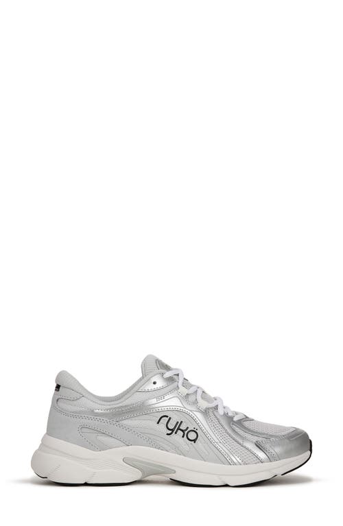 Ryka Rykä Skylift Walking Sneaker In Grey/silver
