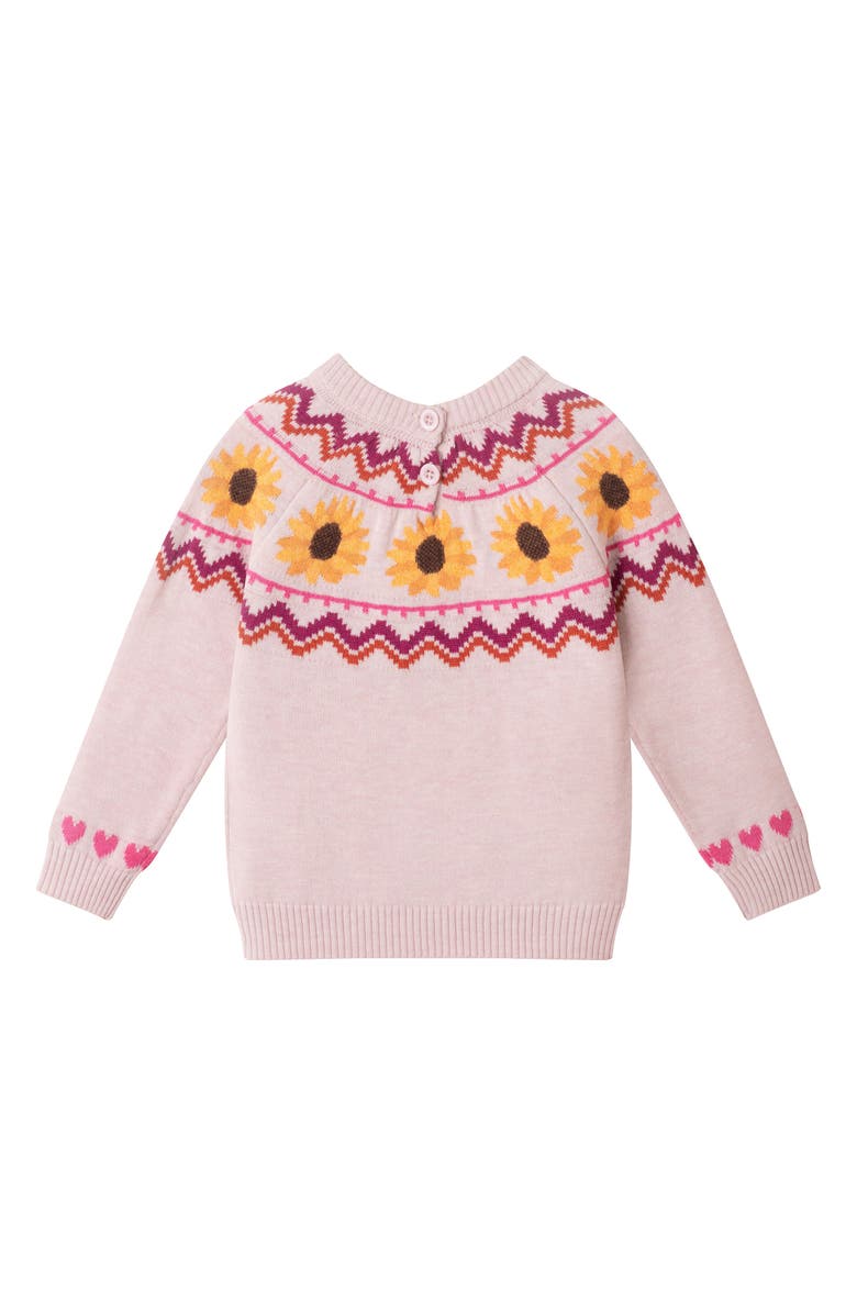 Andy & Evan Kids' Fair Isle Sweater & Flare Leggings Set, Alternate, color, Beige Sunflower