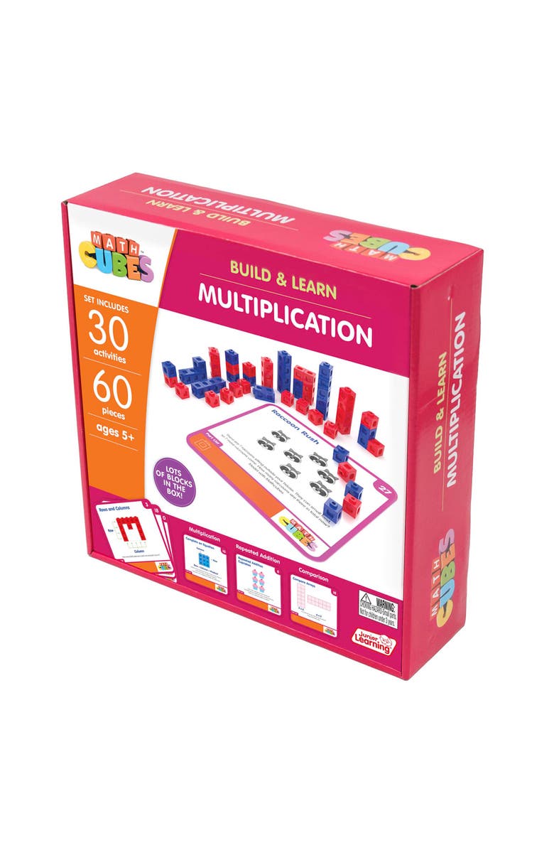 Junior Learning Mathcubes Multiplication 30 Activity Set, Toddlers 
Kids, Alternate, color, Multicolored