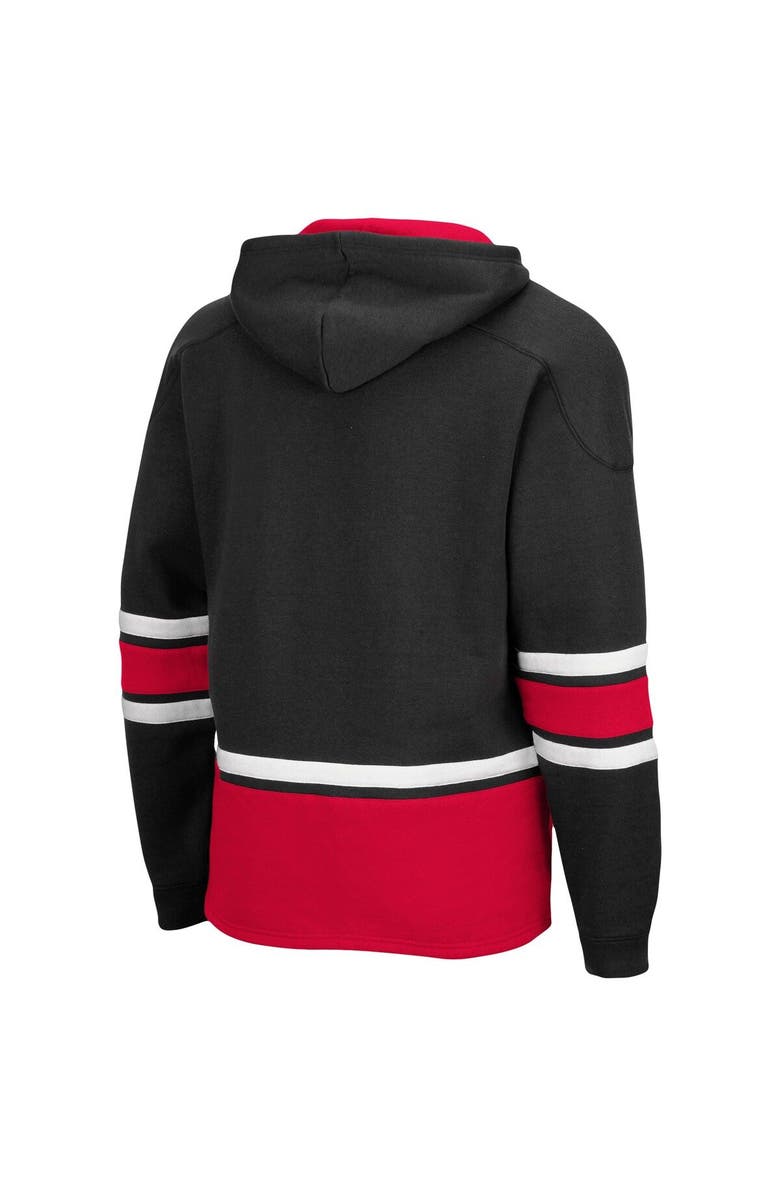 COLOSSEUM Men's Colosseum Black Miami University RedHawks Lace Up 3.0 Pullover Hoodie, Alternate, color, 