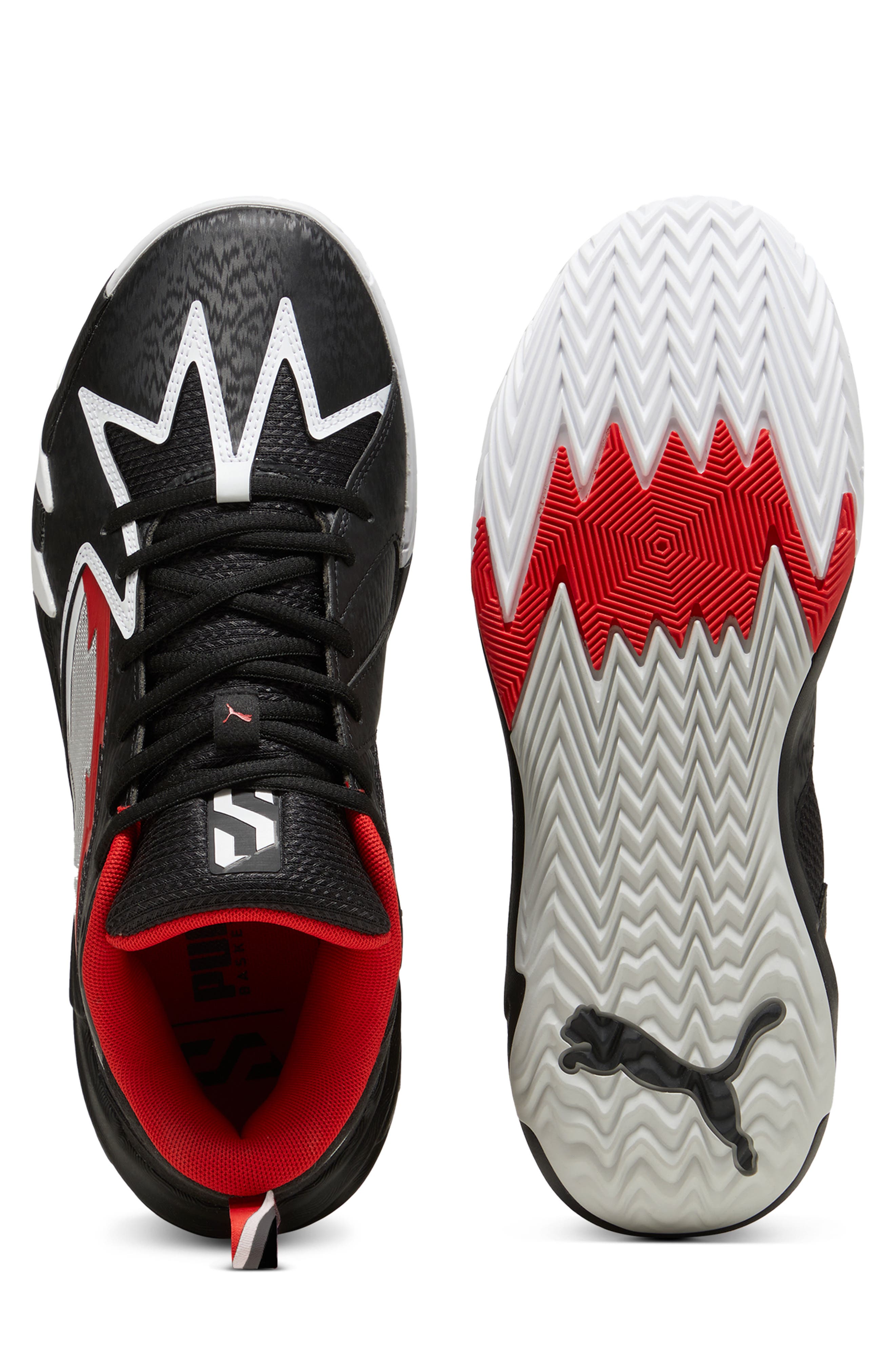 PUMA Scoot Zeros II NXTPRO Hoops Basketball Shoe, Alternate, color, Puma Black/ For All Time Red