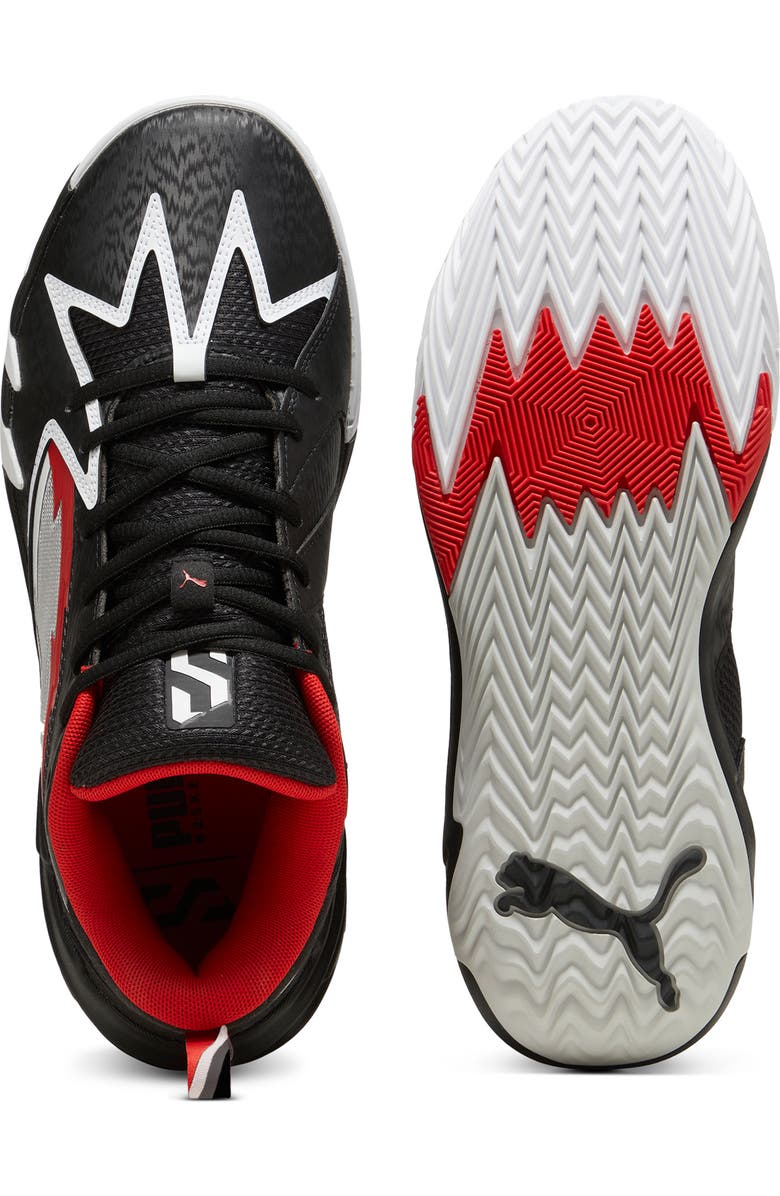 PUMA Scoot Zeros II NXTPRO Hoops Basketball Shoe, Alternate, color, Puma Black/ For All Time Red