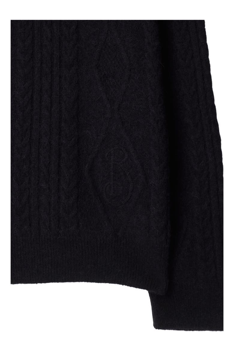 Burberry Aran Wool Blend Polo Shirt, Alternate, color,