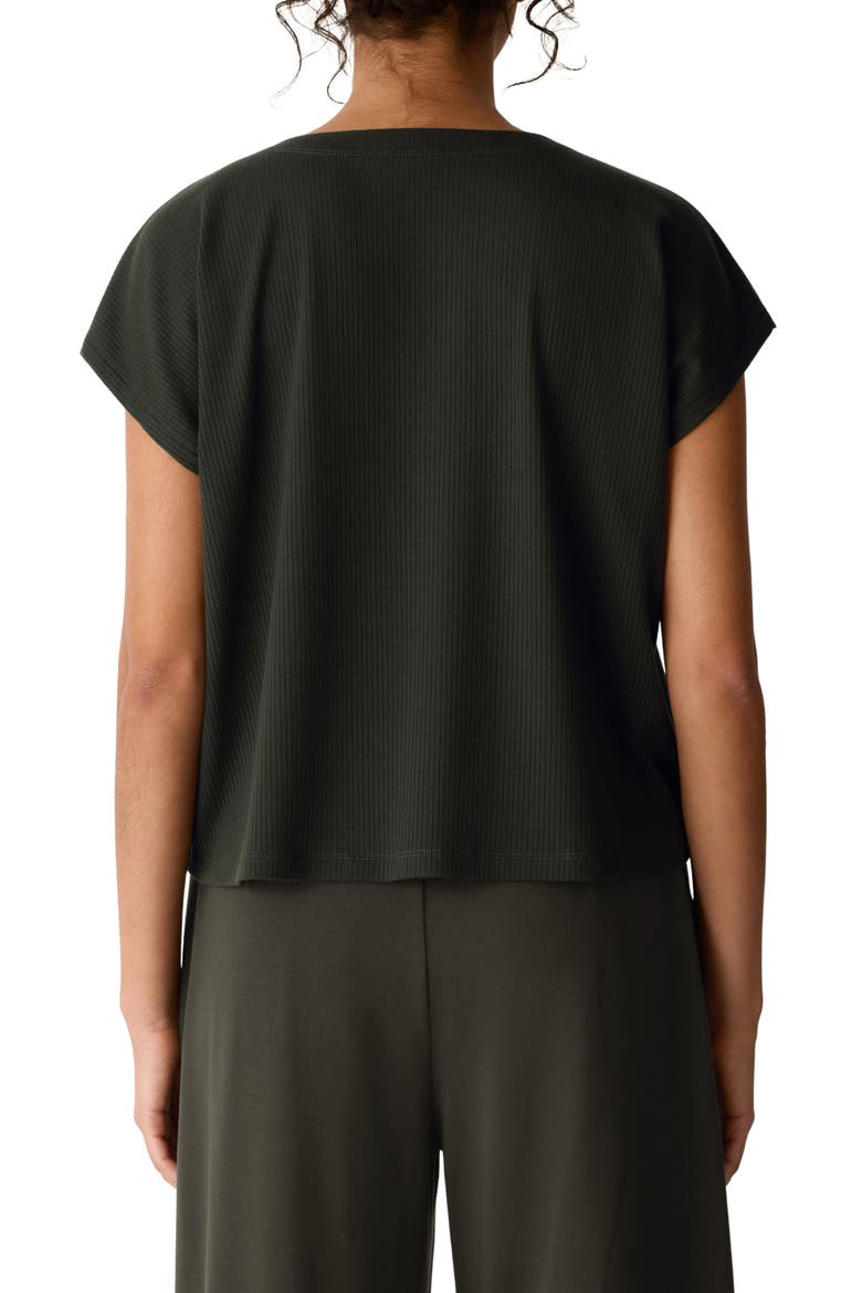 Crewneck Rib Top, Alternate, color, SEAWEED