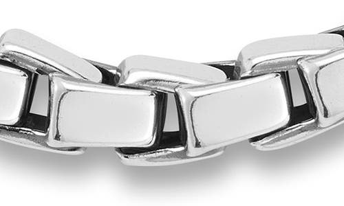 Yield Of Men Box Chain Bracelet In Silver