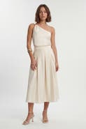 Karen Millen Satin One Shoulder Top