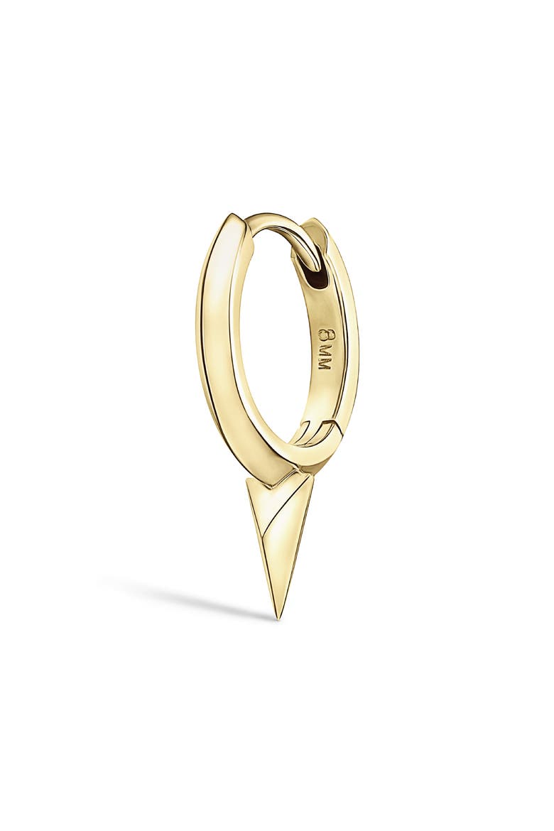 Single Spike Clicker Earring, Main, color, YELLOW GOLD