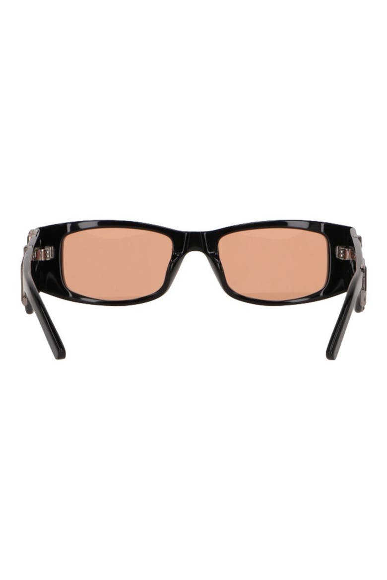 PA01 Rectangle Sunglasses, Alternate, color, BLACK ORANGE