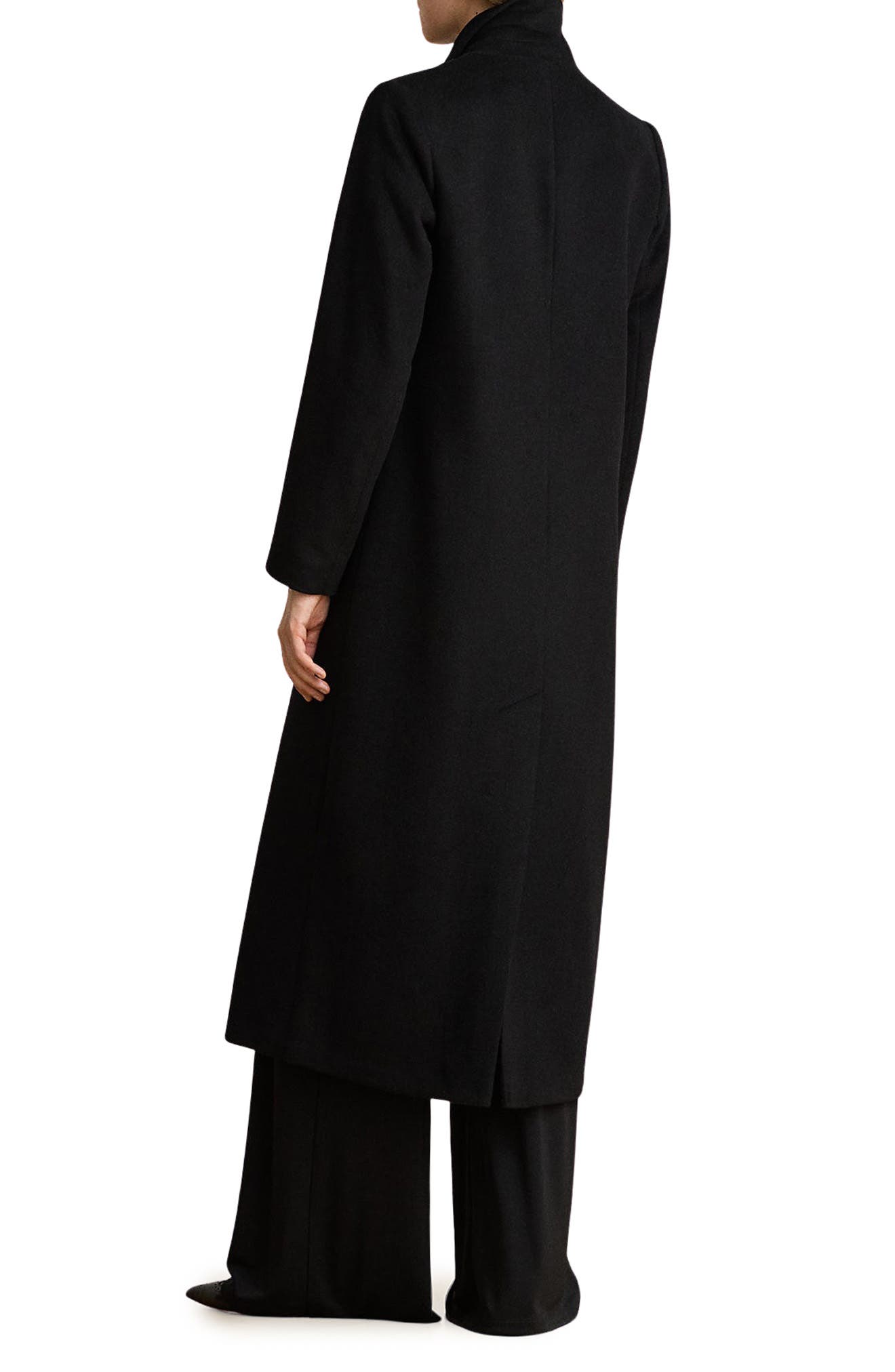 Женские куртки Lauren Ralph Lauren Double Breasted Longline Wool Blend Coat — фото 2