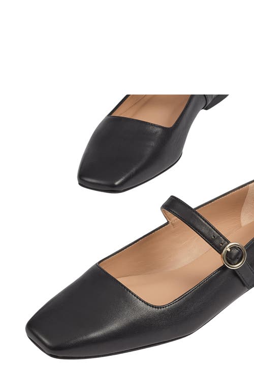 Lk Bennett Womens Bla-black Willow Mary-jane Leather Flats In Multi