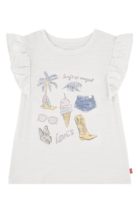 Kids' Coastal Flutter Sleeve Graphic T-Shirt (Little Kid)