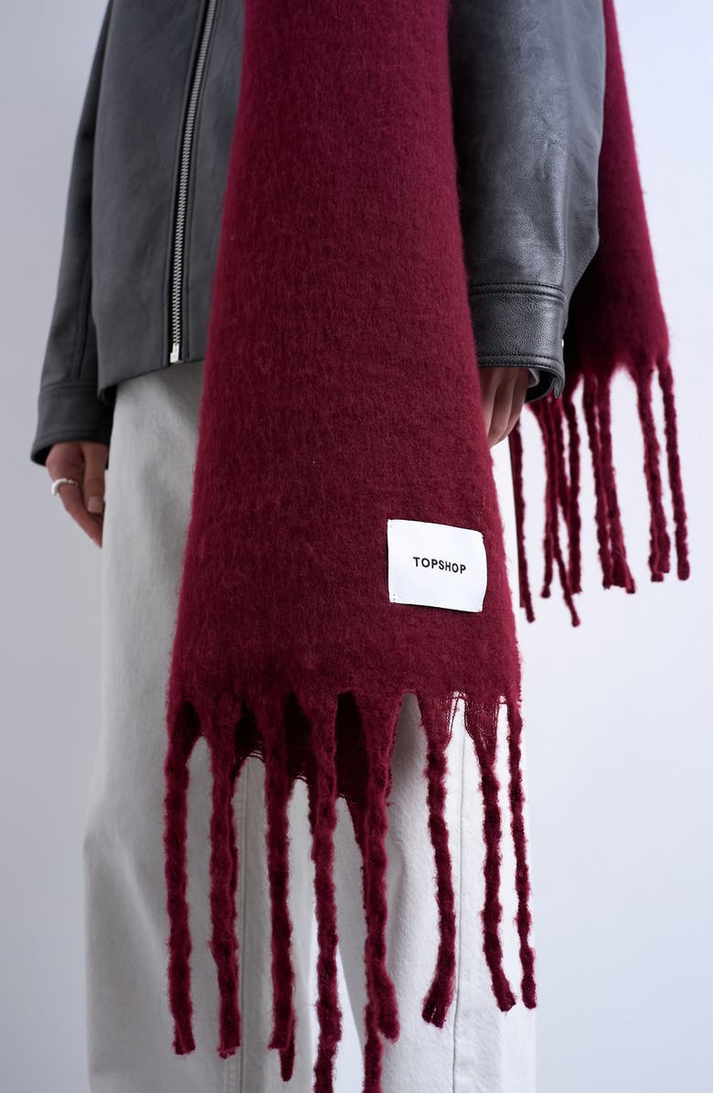 Topshop Sydney Blanket Scarf, Alternate, color,