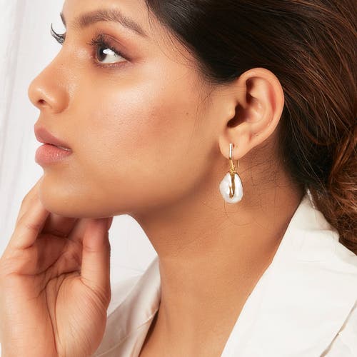 Dhwani Bansal Kora Drops In Gold Plated