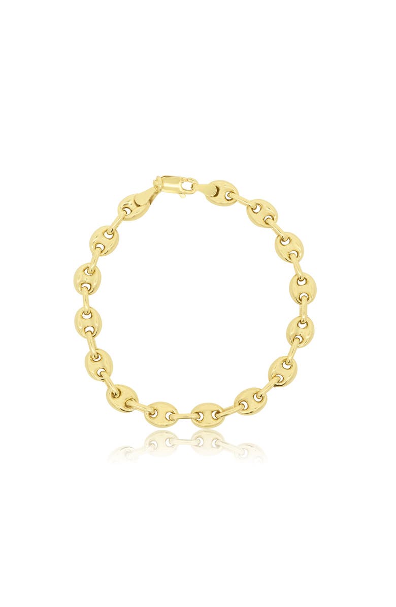 The Lovery Fine Jewelry Mariner Link Bracelet, Main, color, Gold-Plated Sterling Silver