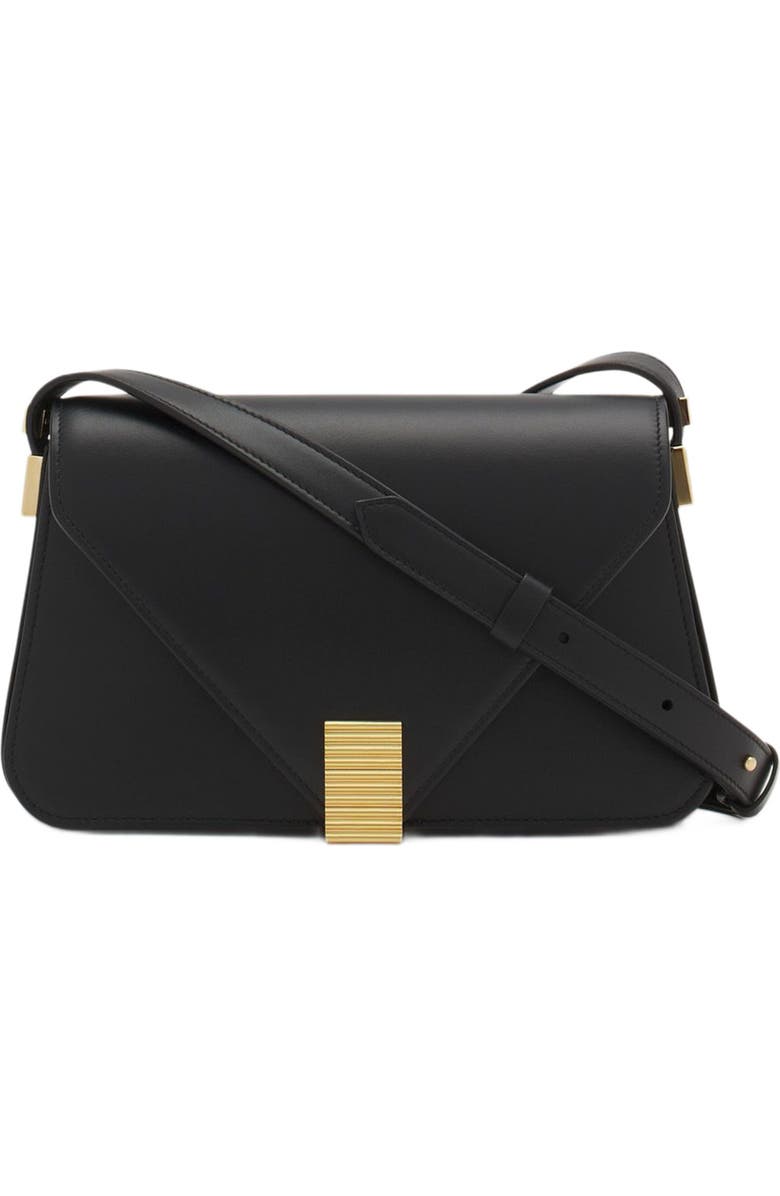 Lanvin Concerto Arpège Leather Bag, Main, color, Black