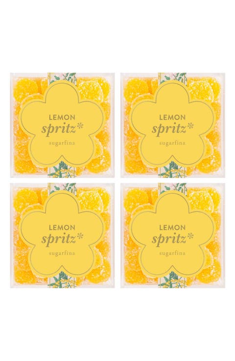 Garden Set of 4 Lemon Spritz Candy Cubes