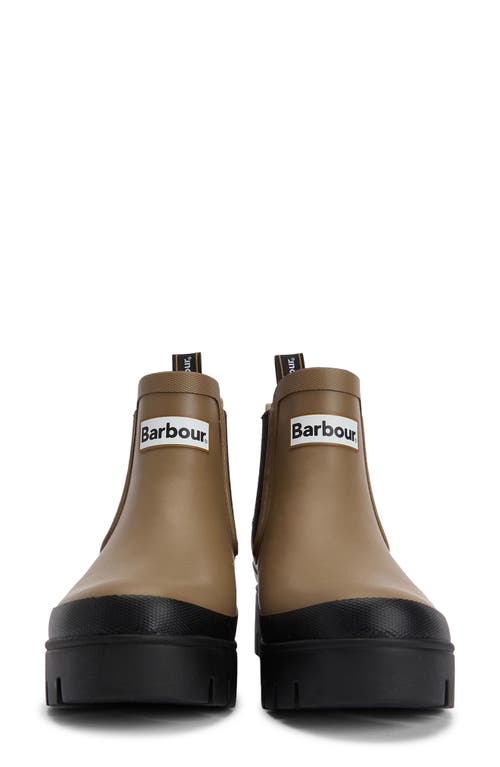 Barbour Halton Waterproof Chelsea Rain Boot In Brown