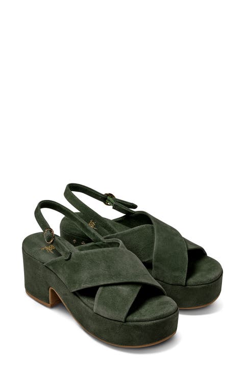 Dunlin Platform Slingback Sandal (Women)