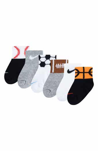 Nike Swoosh 6-Pack Sport Ball Assorted Socks